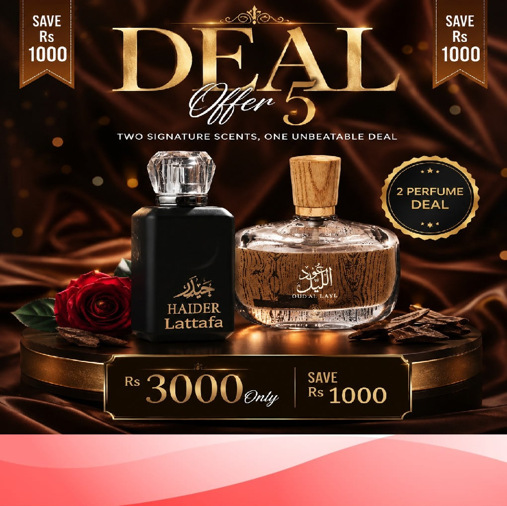 💎 Premium Arabian Oud Deal – Lattafa Haider & Oud Al Layl Perfume Combo 💎