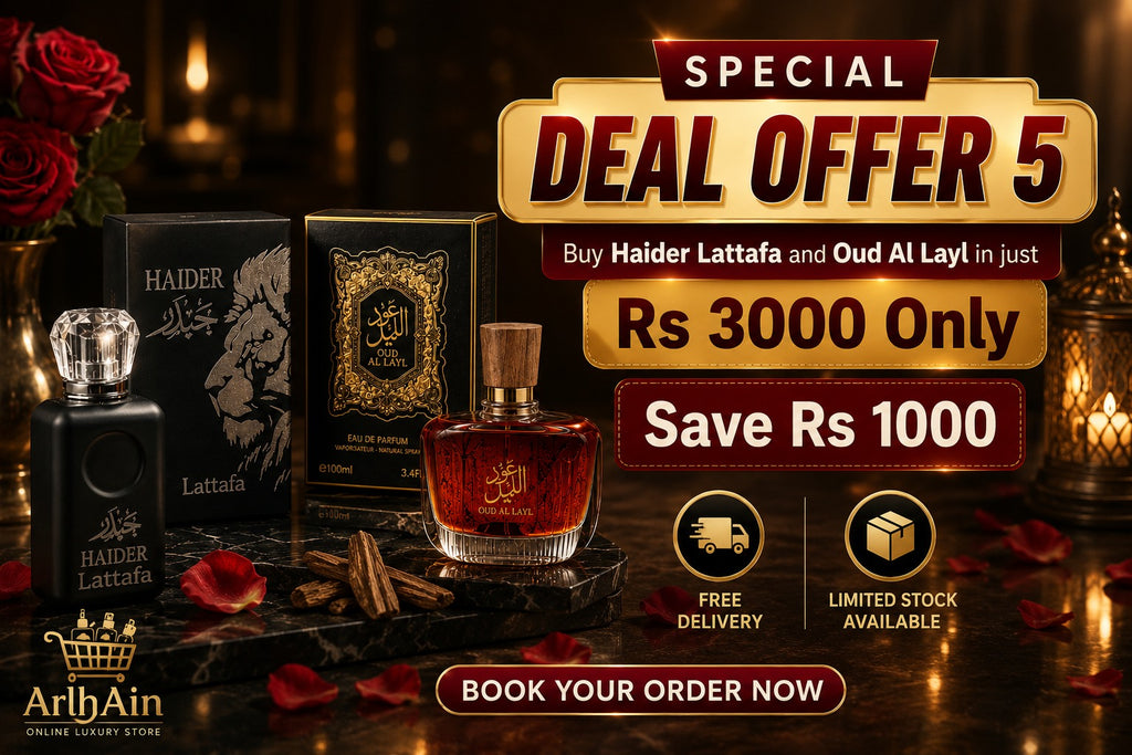 💎 Premium Arabian Oud Deal – Lattafa Haider & Oud Al Layl Perfume Combo 💎