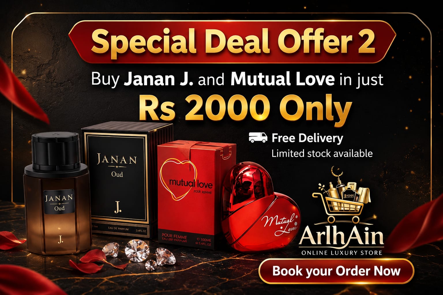 Luxury Perfume Duo ✨ Janan J. + Mutual Love | 2 Perfumes Deal in very reasonable price